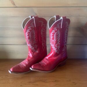 Nocona Womens Red Cowboy boots